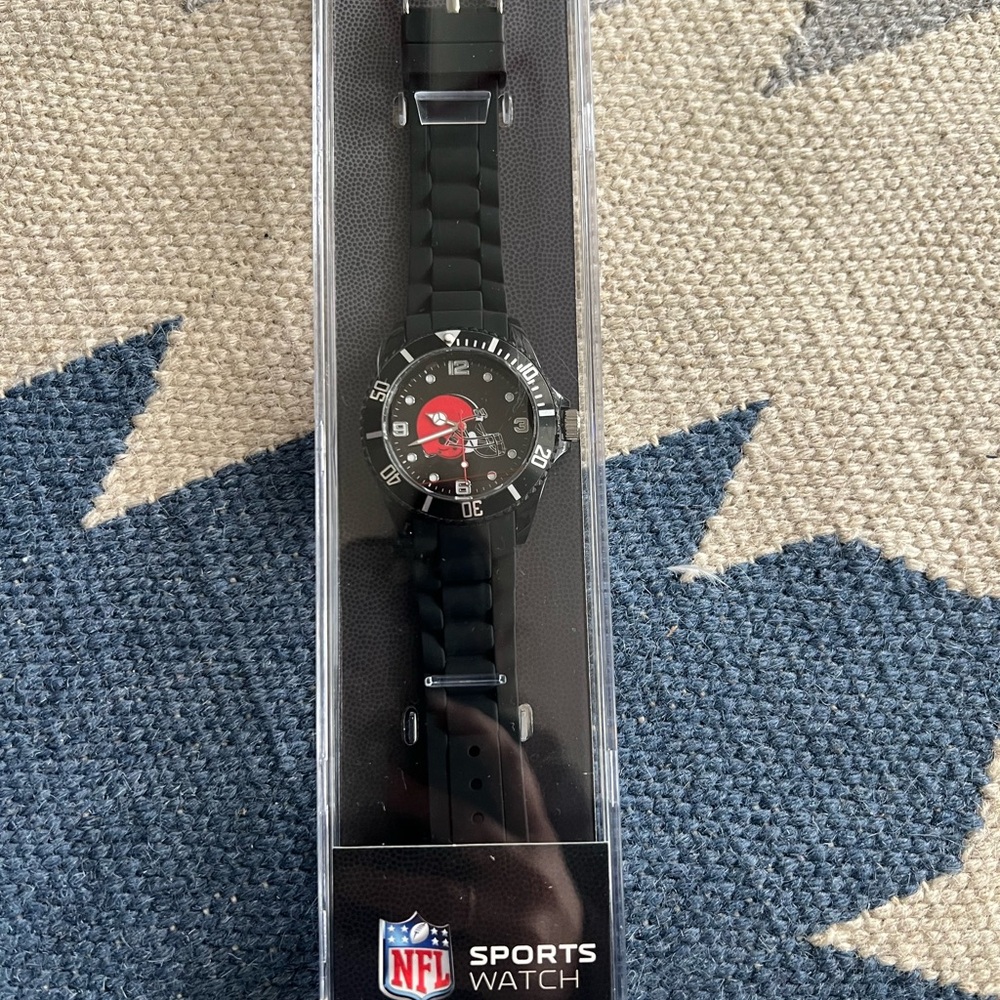NFL Sports Watch with Black Strap